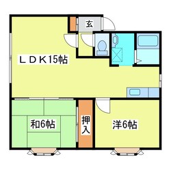 リバージュたなかの物件間取画像